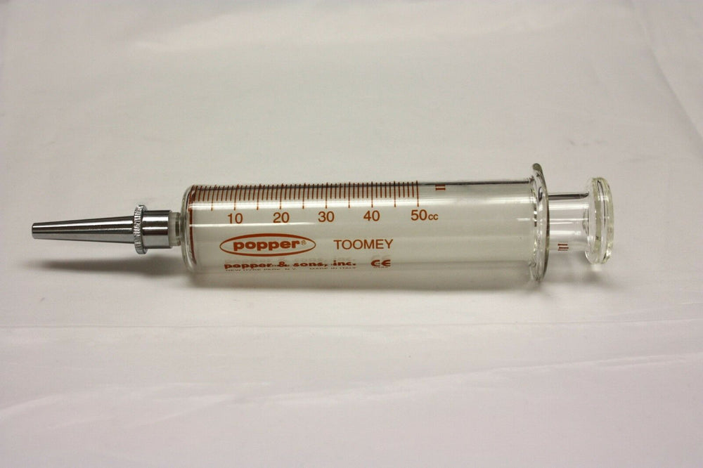 
                  
                    Popper 50cc Toomey Evacuating Glass Syringe with Catheter Tip | KeeboMed
                  
                