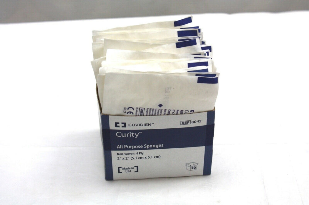 
                  
                    Covidien Curity All Purpose Sponges 2" X 2", Exp. 10/2021 (599KMD)
                  
                