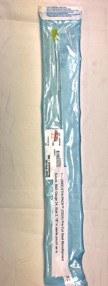 
                  
                    ETHI-PACK™ Surgical Steel Monofilament Gauge 24, Size 2 (117GS)
                  
                