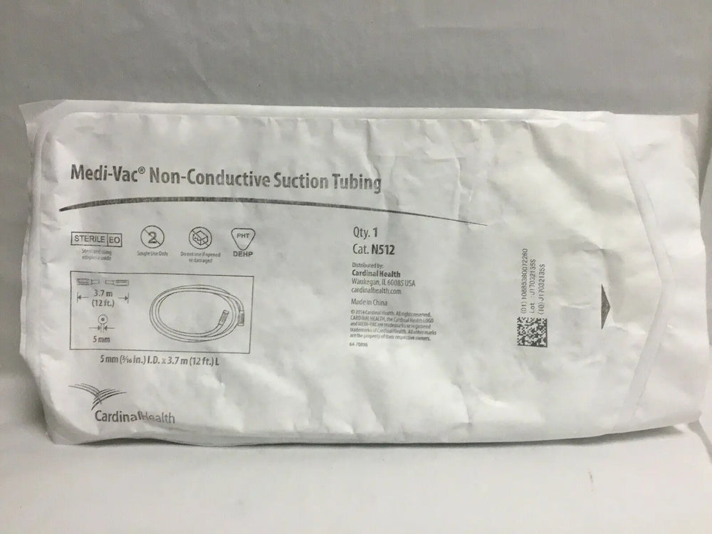 
                  
                    CARDINAL HEALTH Medi-Vac Non-Conductive Suction Tube--Lot of 30 (68KMD)
                  
                