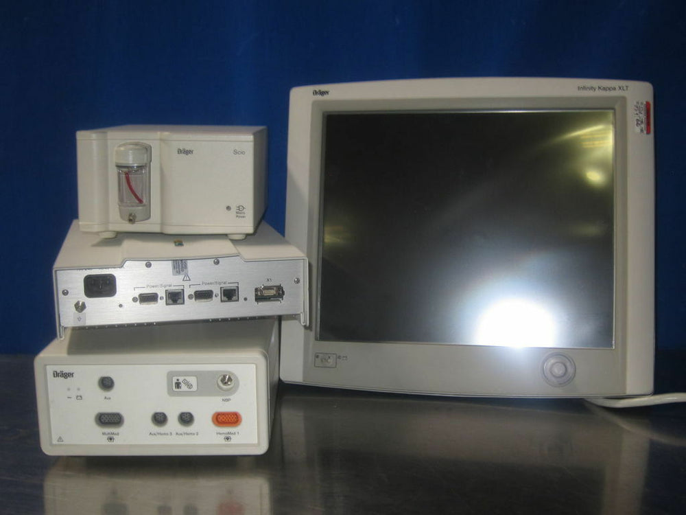 
                  
                    DRAGER Infinity Kappa XLT w/ Vital Signs Engine,Power Supply Scio monitor (18DM)
                  
                
