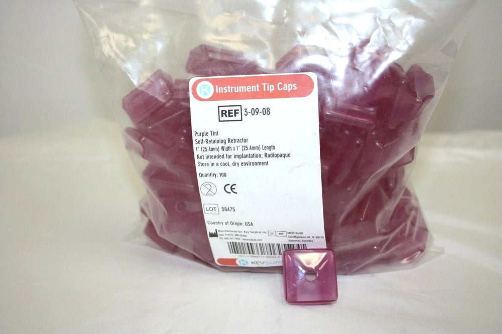 
                  
                    Instrument Tip Caps,Purple Tint Self-Retaining Retractor Qty 100 1" X 1" (181GS)
                  
                