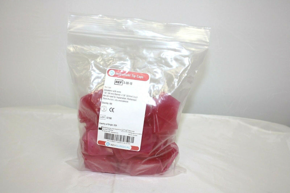 
                  
                    Instrument Tip Caps, Osteotome with vents, Red Qty 100,1.5" x 1.5" (179GS)
                  
                