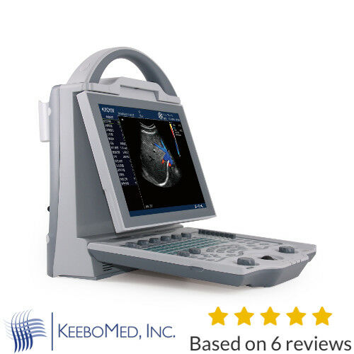 Most Affordable Vet Color Doppler Ultrasound W/ Three Probes, DICOM, LED,THI, PW