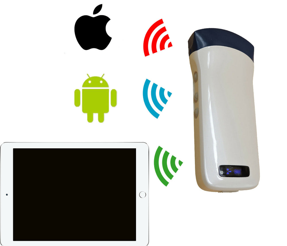Wireless Fetal Doppler Convex Probe Veterinary Ultrasound for iPad, iPhone App
