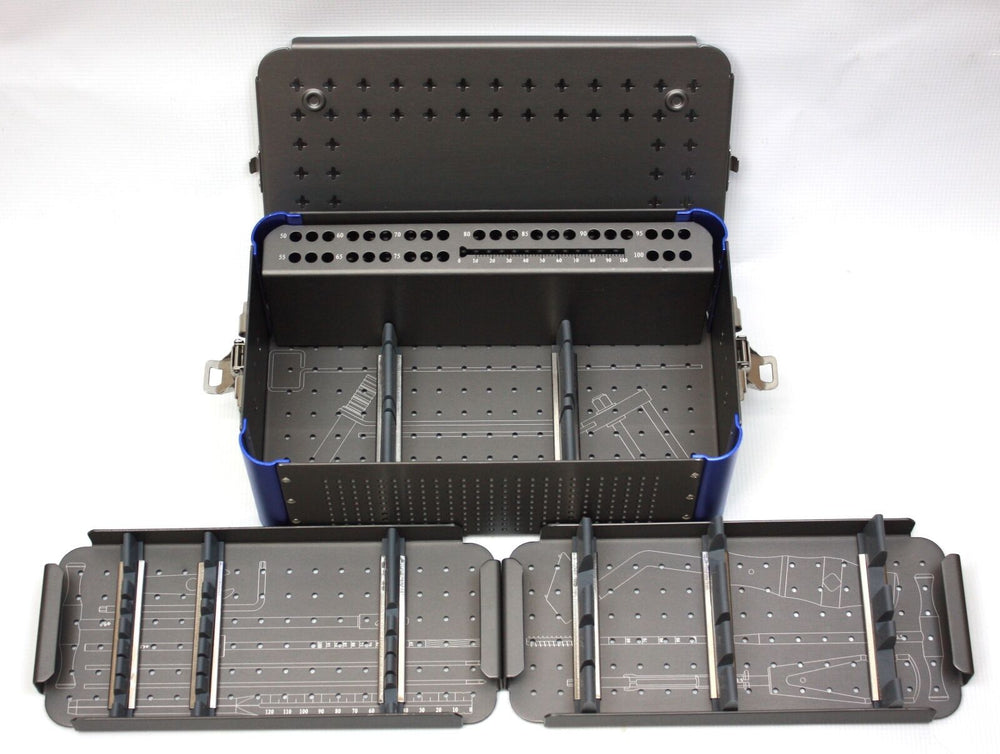 
                  
                    Empty Small Cannulated 7.3mm Screw Rack Instrument Case, 2 Removable Trays
                  
                
