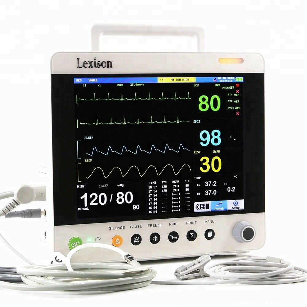 
                  
                    TFT LCD 12.1inch Veterinary Patient Monitor ECG, RESP, NIBP, SpO2, TEMP, PR, HR
                  
                