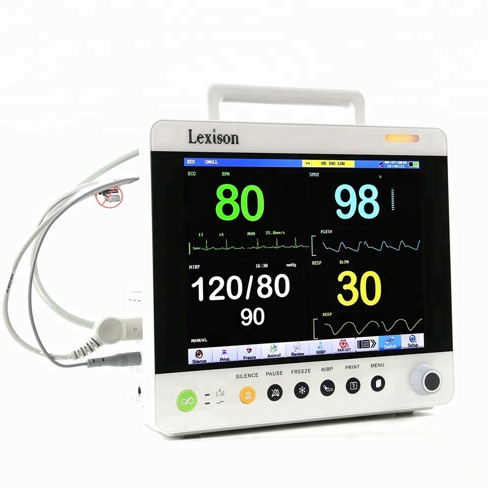 
                  
                    TFT LCD 12.1inch Veterinary Patient Monitor ECG, RESP, NIBP, SpO2, TEMP, PR, HR
                  
                