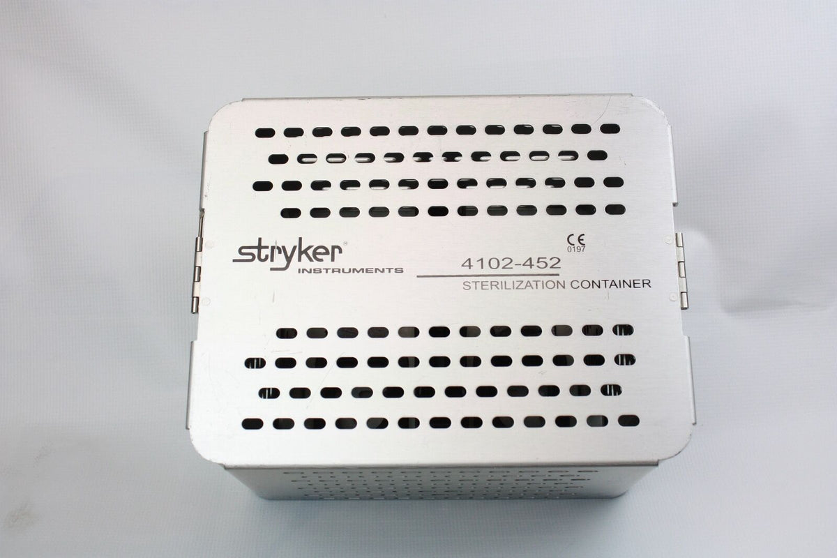 stryker Instruments Sterilization Container 4102-452 Case With Instrum ...