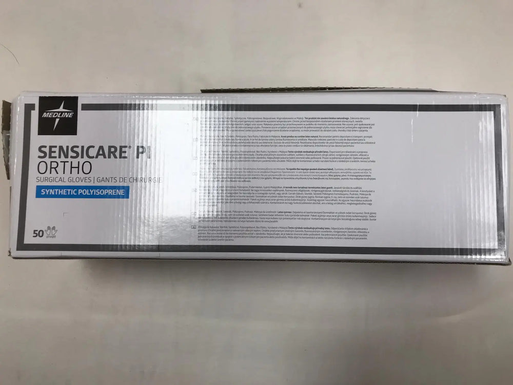 Medline MSG9480 Sensicare PI Ortho Surgical Gloves Size 8 | KeeboMed