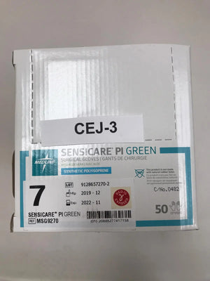 
                  
                    Medline MSG9270 Sensicare PI Green Surgical Gloves Size 7 | KeeboMed
                  
                