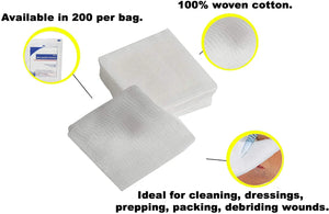 
                  
                    Dukal 4162 Gauze Sponges 4" x 4" White Gauze Dressing | KeeboMed
                  
                