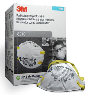 
                  
                    3M Personal Protective Equipment Particulate Respirator 8210 + N95 + Smoke + Dust + Grinding + Sanding + Sawing + Sweeping (Box/20)
                  
                