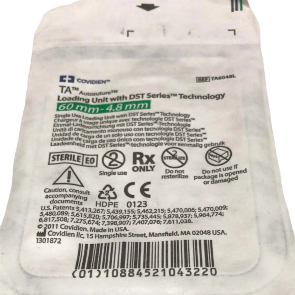 
                  
                    Covidien TA6048L Autosuture Loading Unit 60mm-4.8mm | KeeboMed
                  
                