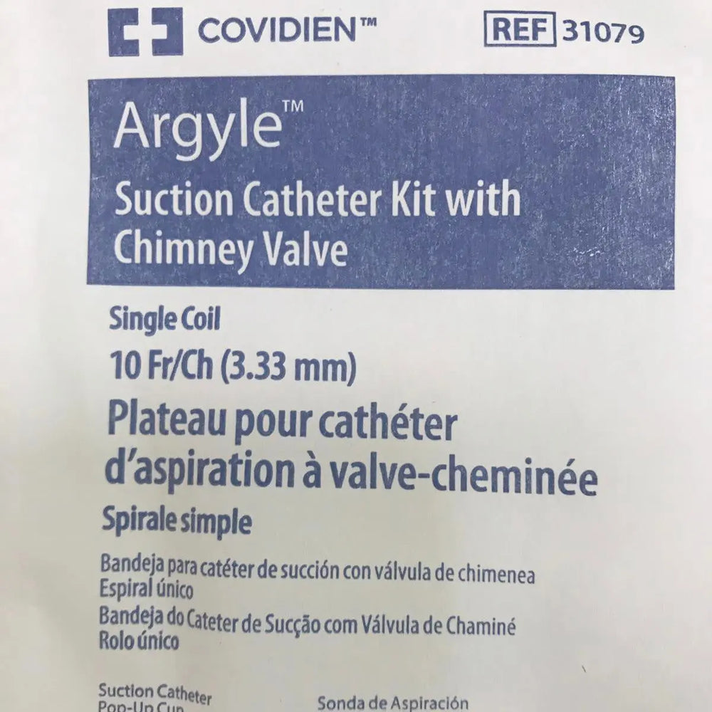 
                  
                    Covidien 31079 Argyle Suction Catheter Kit with Chimney Valve | KeeboMed
                  
                