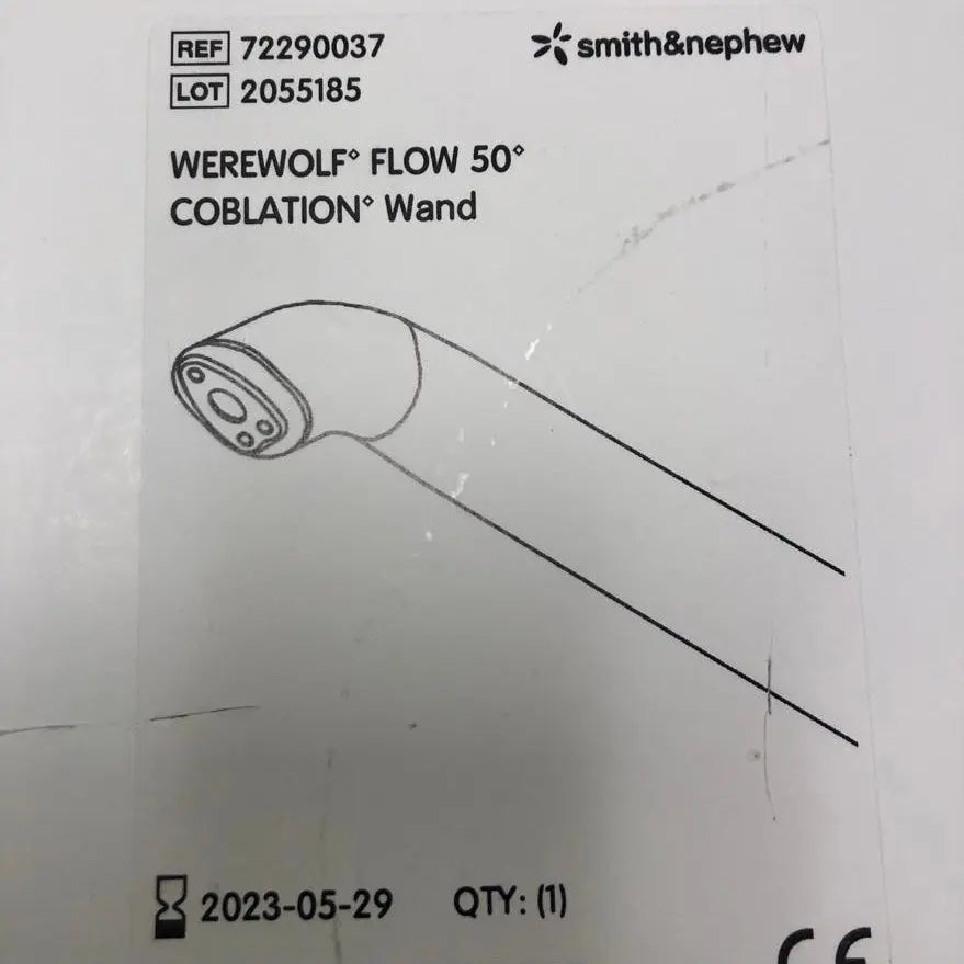 
                  
                    Smith & Nephew 72290037 Werewolf Flow 50 Coblation Wand
                  
                