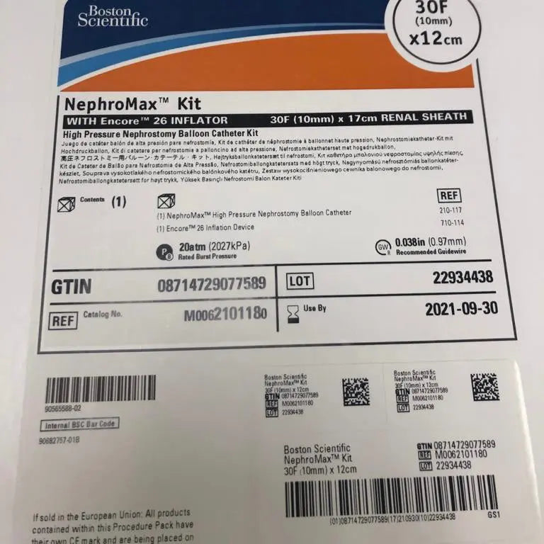 NephroMax Kit with Encore 26 Inflator M0062101180 | CEM-46