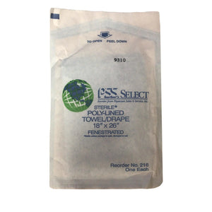 
                  
                    Sterile Poly-Lined Towel/Drape 18" x 26" 
                  
                