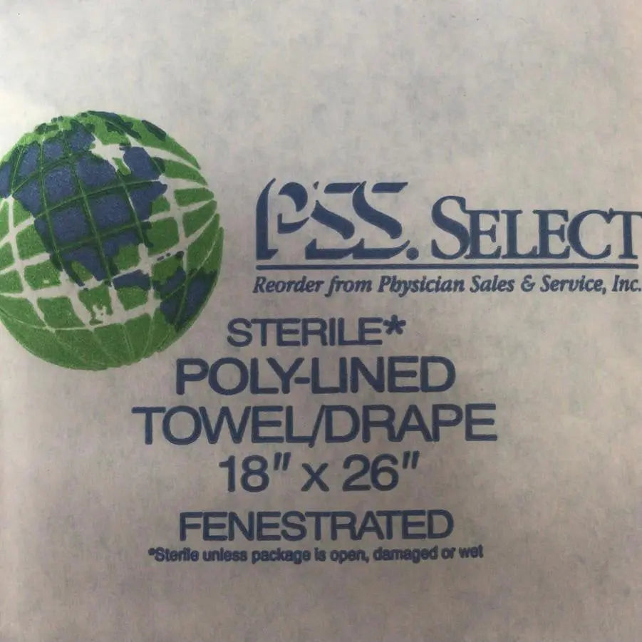 
                  
                    Sterile Poly-Lined Towel/Drape 18" x 26" 
                  
                