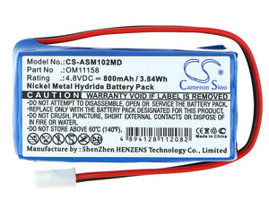 
                  
                    CS-ASM102MD Medical Replacement Battery for Air Shields-Vickers
                  
                