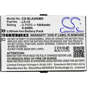 
                  
                    CS-BLA200MD Medical Replacement Battery for Bolate
                  
                