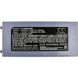 
                  
                    CS-GMP420MD Medical Replacement Battery for GE
                  
                