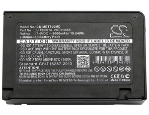 
                  
                    CS-MET100MD Medical Replacement Battery for Mindray
                  
                