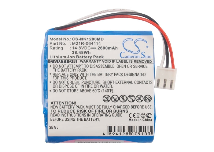 
                  
                    CS-NK1200MD Medical Replacement Battery for Nihon Kohden
                  
                