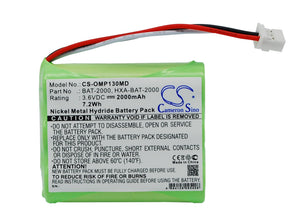 
                  
                    CS-OMP130MD Medical Replacement Battery for Omron
                  
                