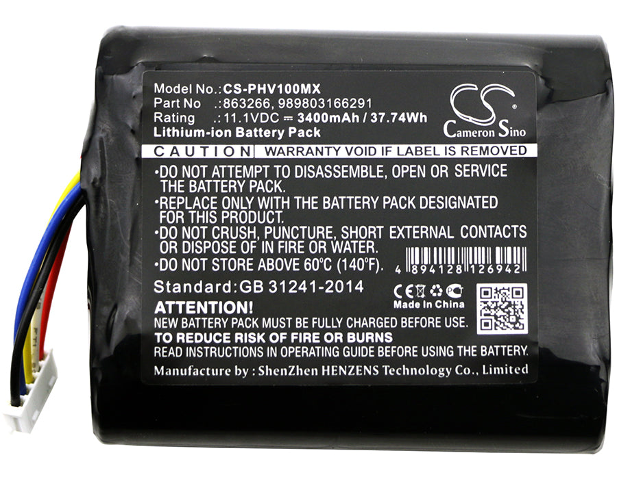 
                  
                    CS-PHV100MX Medical Replacement Battery for Philips
                  
                