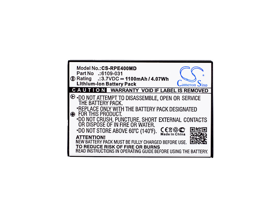 
                  
                    CS-RPE400MD Medical Replacement Battery for Rainin
                  
                