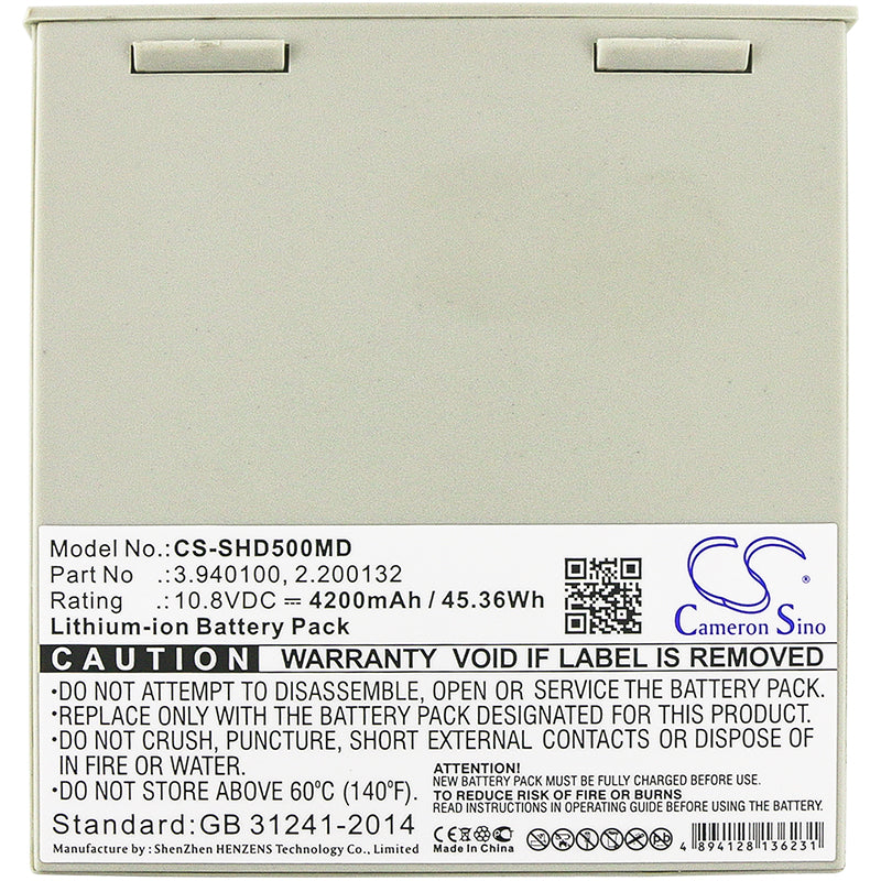 
                  
                    CS-SHD500MD Medical Replacement Battery for Schiller
                  
                