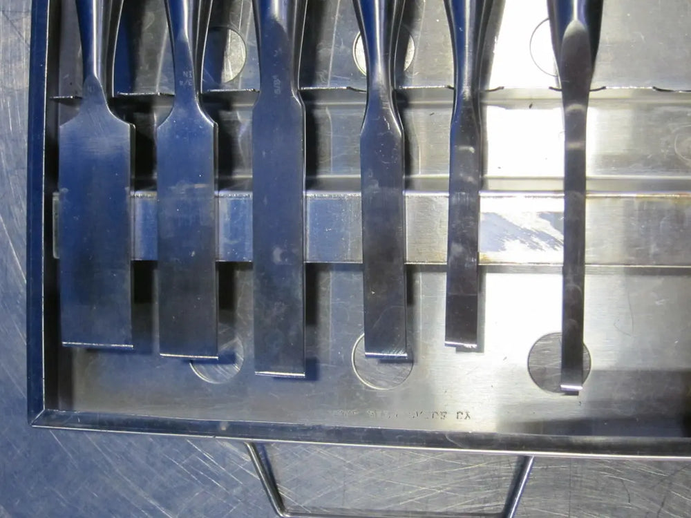 
                  
                    Codman Lumbar Kerrison Set Incomplete in Orthopedic Stainless Steel Instrument Tray
                  
                