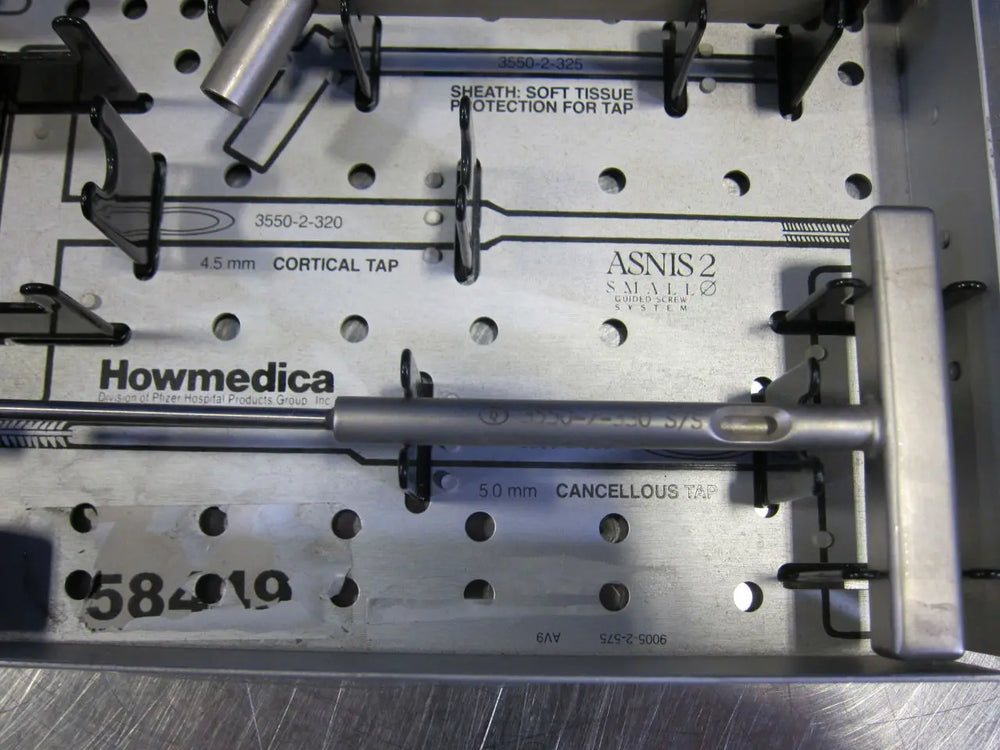 
                  
                    Howmedica 3550-9-100 Asnis 2 Guided Screw System Incomplete Kit In Tray
                  
                