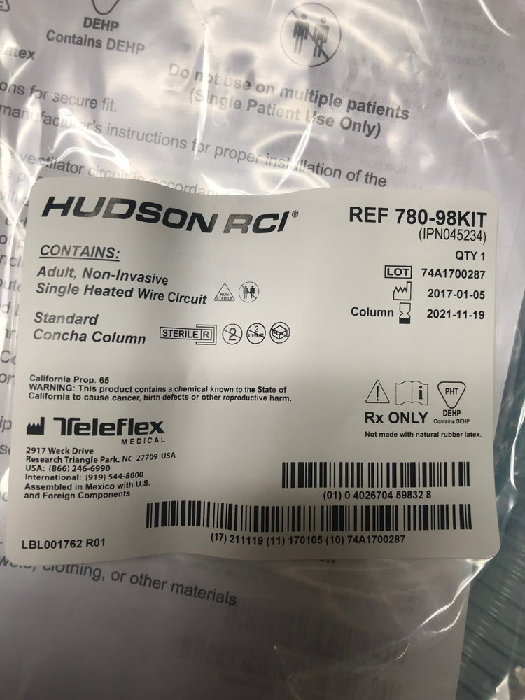 
                  
                    Hudson RCI Breathing Circuit with Column
                  
                
