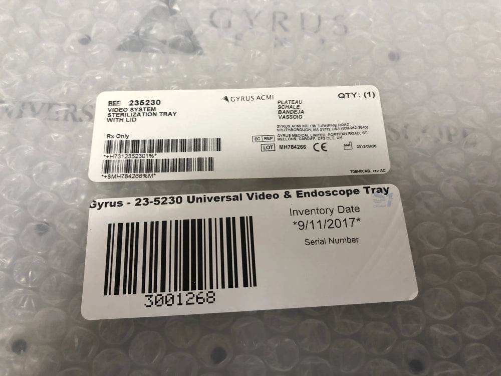 
                  
                    Gyrus ENT Universal Video and Endoscope System Tray KMCE-11
                  
                
