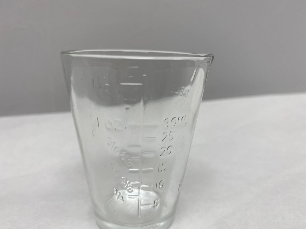 
                  
                    Grafco Vintage Small Measuring Cup Clear Glass 1oz | KMCE-105
                  
                