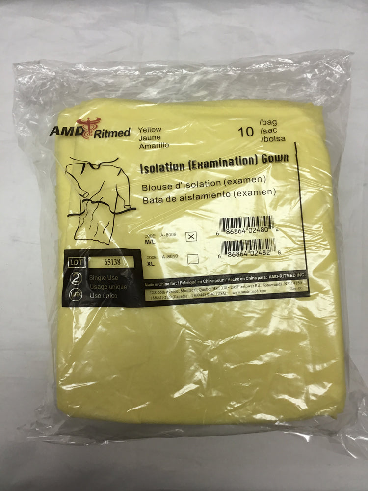 AMD Ritmed Isolation Examination Gown A-8009 - Medium/Large | KeeboMed