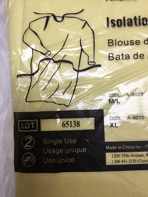 
                  
                    AMD Ritmed Isolation Examination Gown A-8009 - Medium/Large | KeeboMed
                  
                