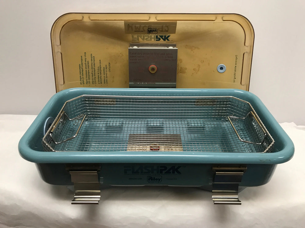 
                  
                    Symmetry Medical FlashPak Sterilization Container System (#9030) Gold and Blue | KMCE-92
                  
                