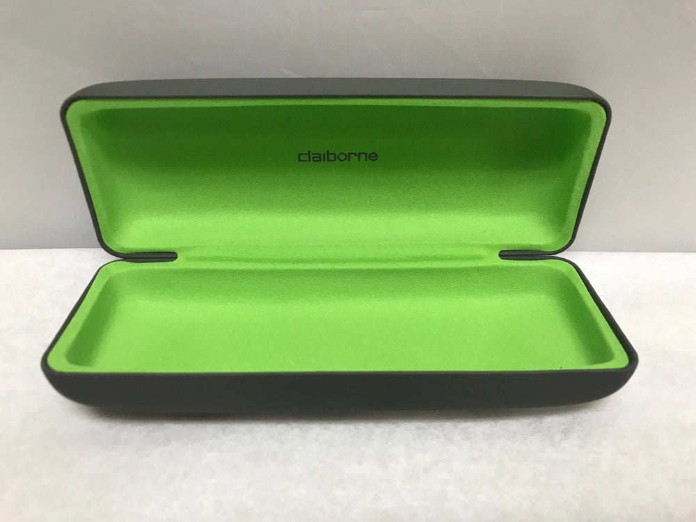 
                  
                    Claiborne Optical Grey with Green Liner Eyeglasses Hard Case | KMOPT-12
                  
                