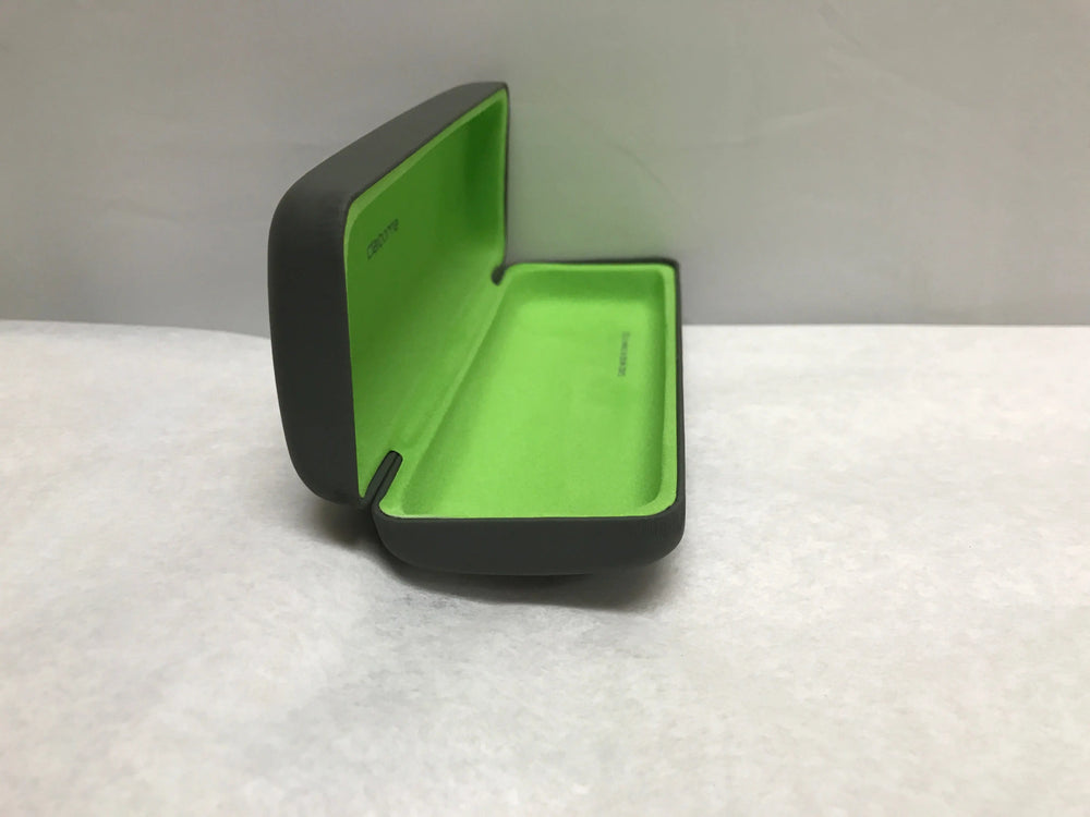 
                  
                    Claiborne Optical Grey with Green Liner Eyeglasses Hard Case | KMOPT-12
                  
                