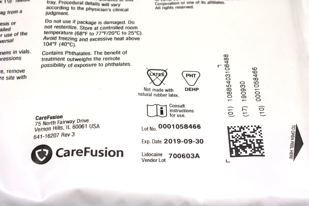 
                  
                    CareFusion Thora-Para 8 Fr Catheter Drainage Tray
                  
                