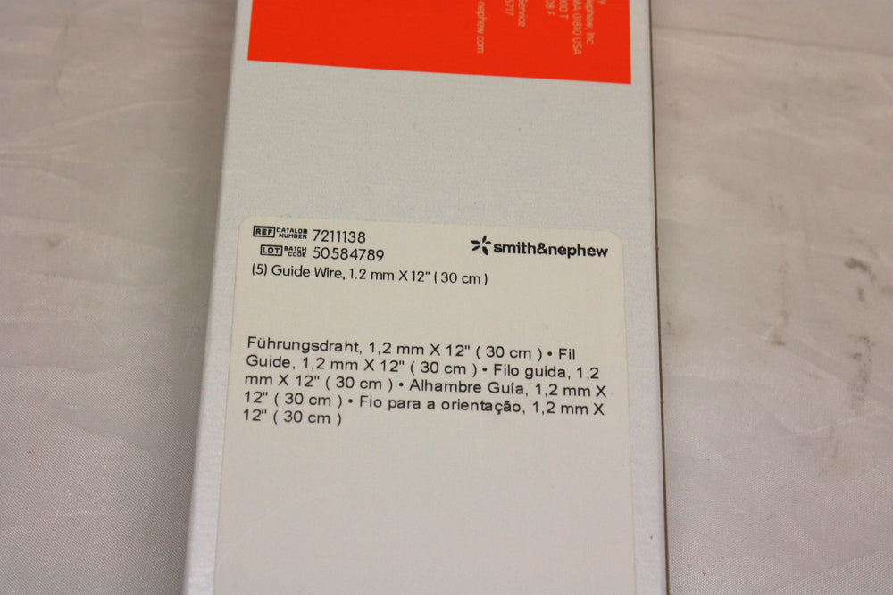 
                  
                    Smith & Nephew Guide Wire, 1.2mm X 12"
                  
                