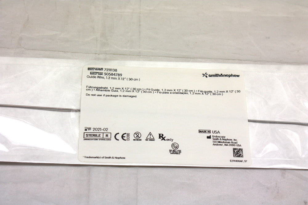 
                  
                    Smith & Nephew Guide Wire, 1.2mm X 12"
                  
                