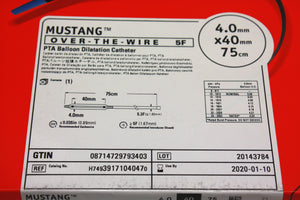 
                  
                    Mustang Over-the-Wire PTA Balloon Dilatation Catheter 4.0mm
                  
                