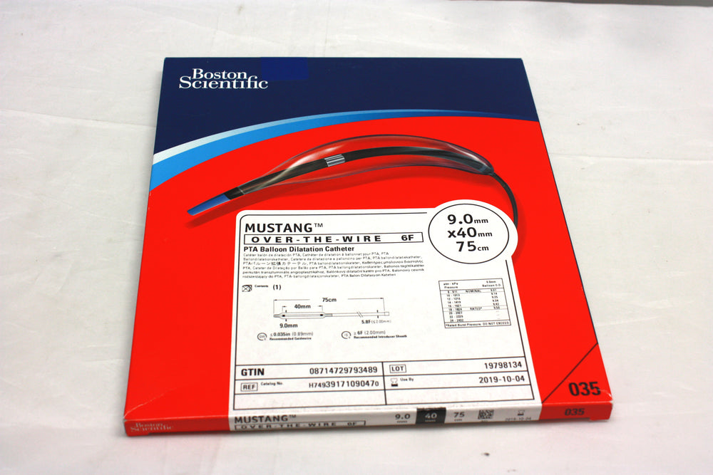 Mustang Over-the-Wire PTA Balloon Dilatation Catheter 10.0mm