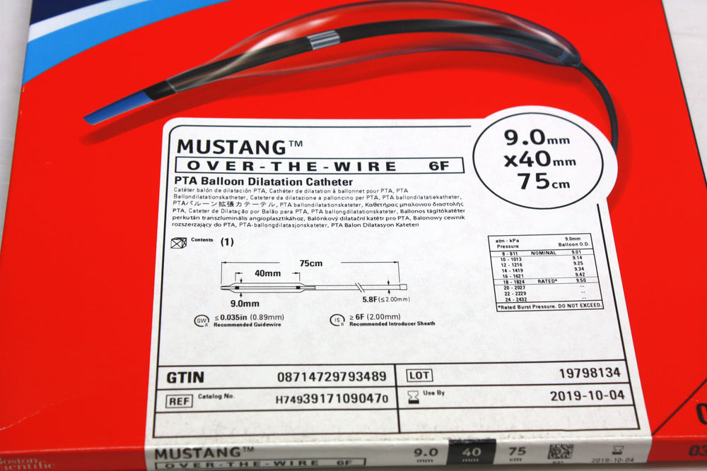 
                  
                    Mustang Over-the-Wire PTA Balloon Dilatation Catheter 10.0mm
                  
                