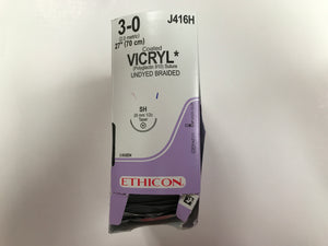 
                  
                    Ethicon Coated Vicryl (Undyed Braided) Sutures 2/0
                  
                
