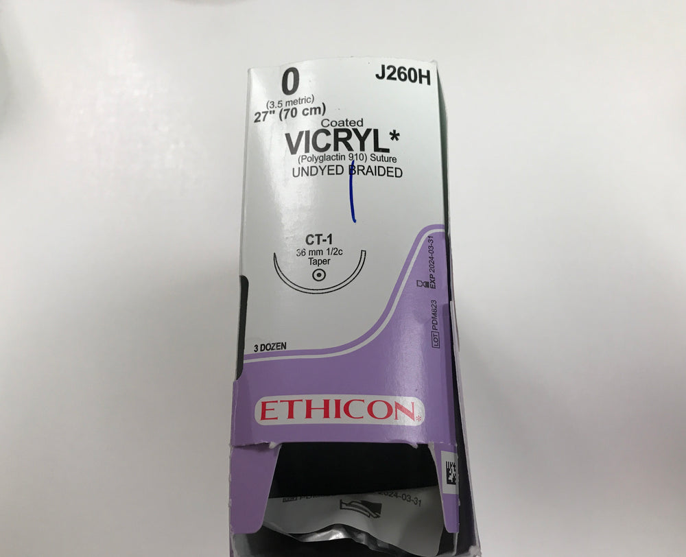 
                  
                    Ethicon Coated Vicryl (Undyed Braided) Sutures 2/0
                  
                
